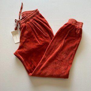NWT Stark X Velour Jogger Pant in Rosewood Size Small